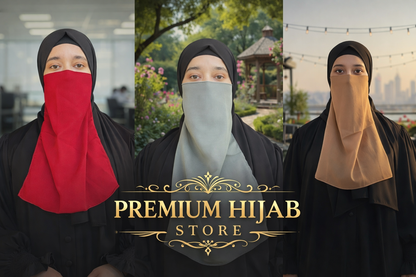 Single Color Naqab | Premium Hijab Point