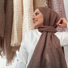 Crinkle Lawn Stoler &amp; Hijab