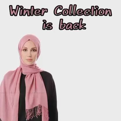 Cashmere Pashmina Jhalar Stoler / Hijab – Winter Collection