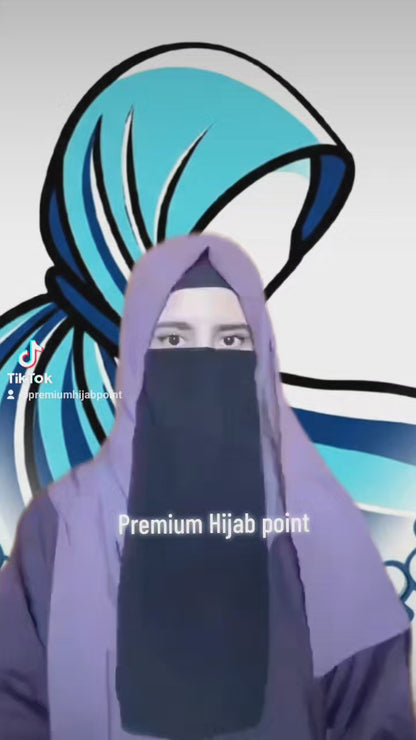 Multicolor Dori Half Niqab
